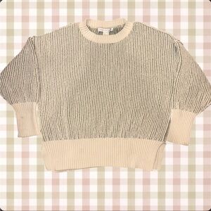 Altard state cream and green striped sweater!!
